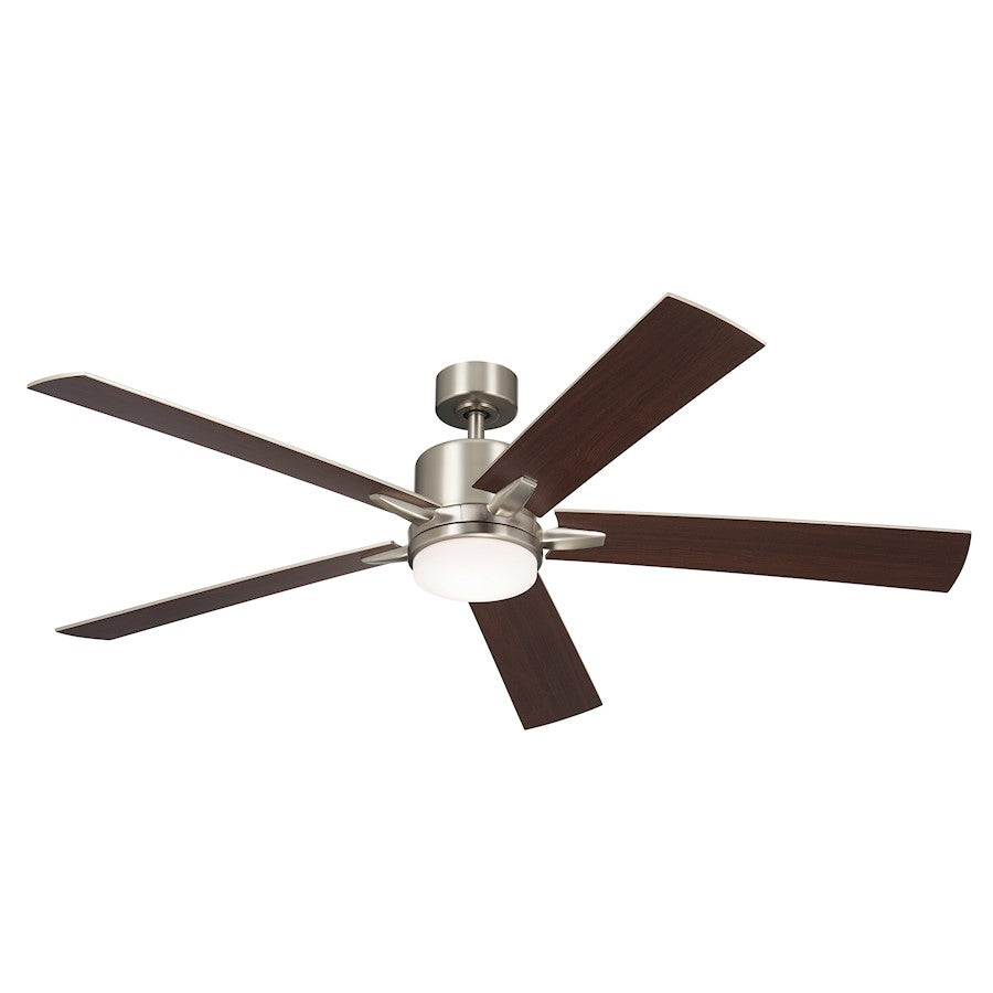 Kichler Lucian Elite XL Ceiling Fan, Brushed Nickel/Etched Cased Opal - 330060NI