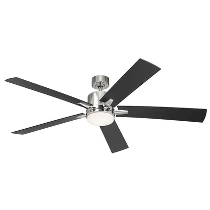 Kichler Lucian Elite XL Ceiling Fan, Nickel/Etched Cased Opal - 330060PN