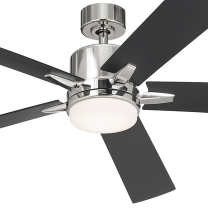 Kichler Lucian Elite Xl Ceiling Fan, Etched Cased Opal