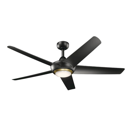 Kichler Kapono 52" Fan, LED, Satin Black - 330089SBK