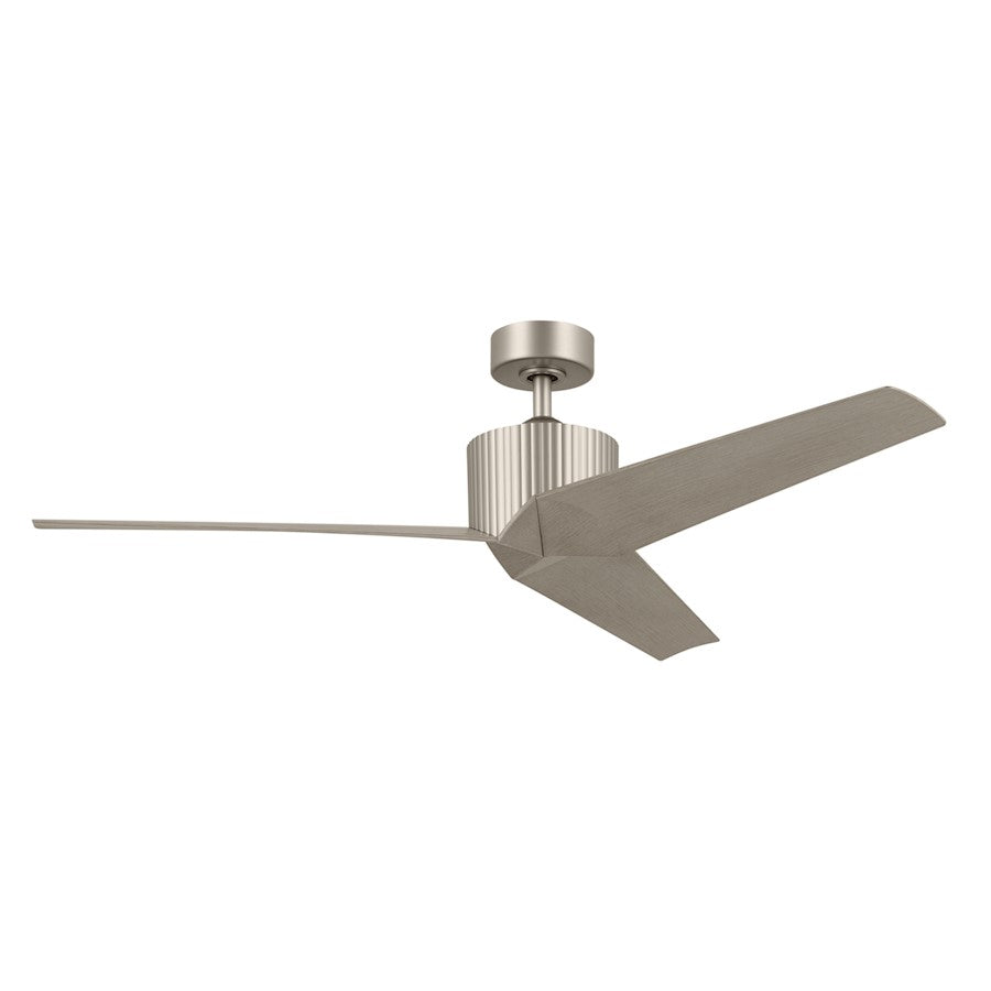 Kichler Almere 56" Ceiling Fan, Brushed Nickel/Weathered White Walnut - 330130NI