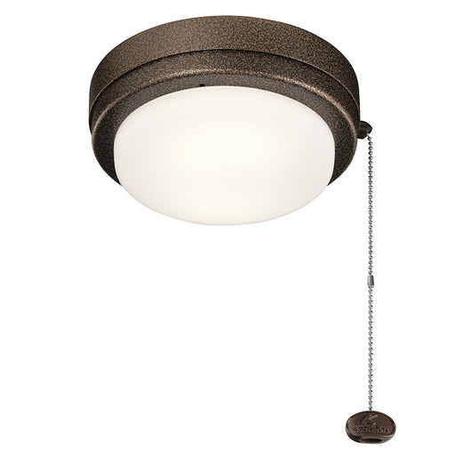 Kichler Arkwet Outdoor LED Fan Light Kit, Weathered Copper - 338629WCP