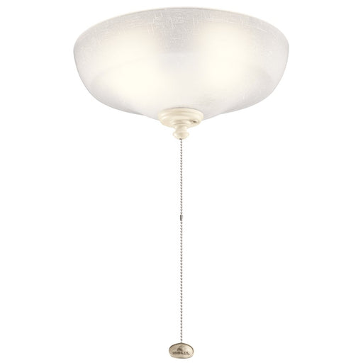 Kichler Large 3 Light Bowl LED Light Kit, White Linen - 380012MUL