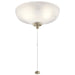 Kichler Large 3 Light Bowl LED Light Kit, Alabaster Swirl- 380014MUL
