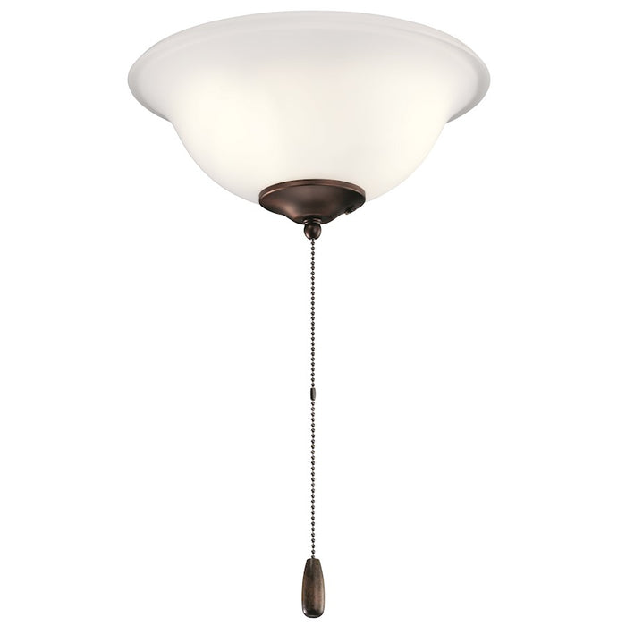 Kichler LED 3 Light Bowl, Multiple Finish with Opal Etched Glass - 380018MUL