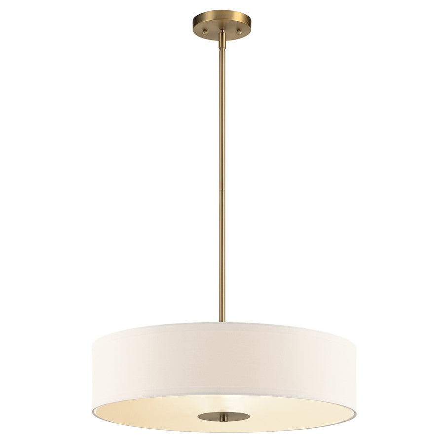 Kichler 20" 3 Light Convertible Pendant, Classic Bronze - 42121CLZ