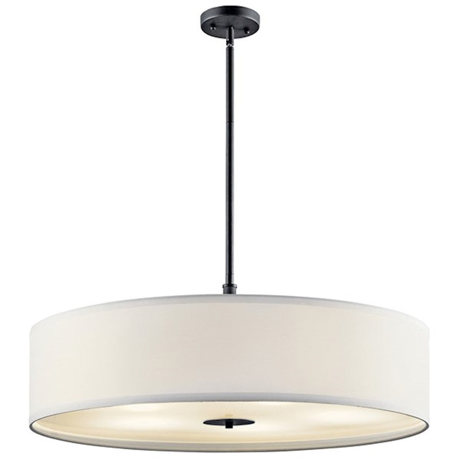 Kichler Transitional 30" 5 Light Pendant, Black - 42196BK