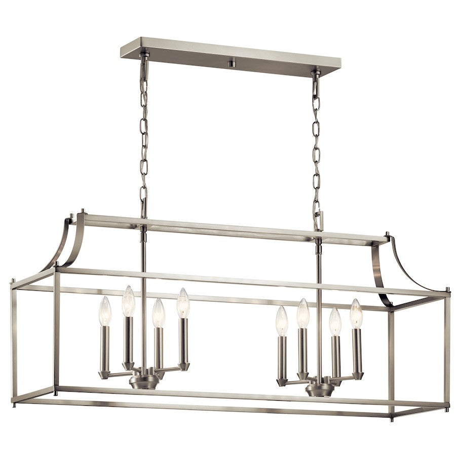 8 Light Linear Chandelier