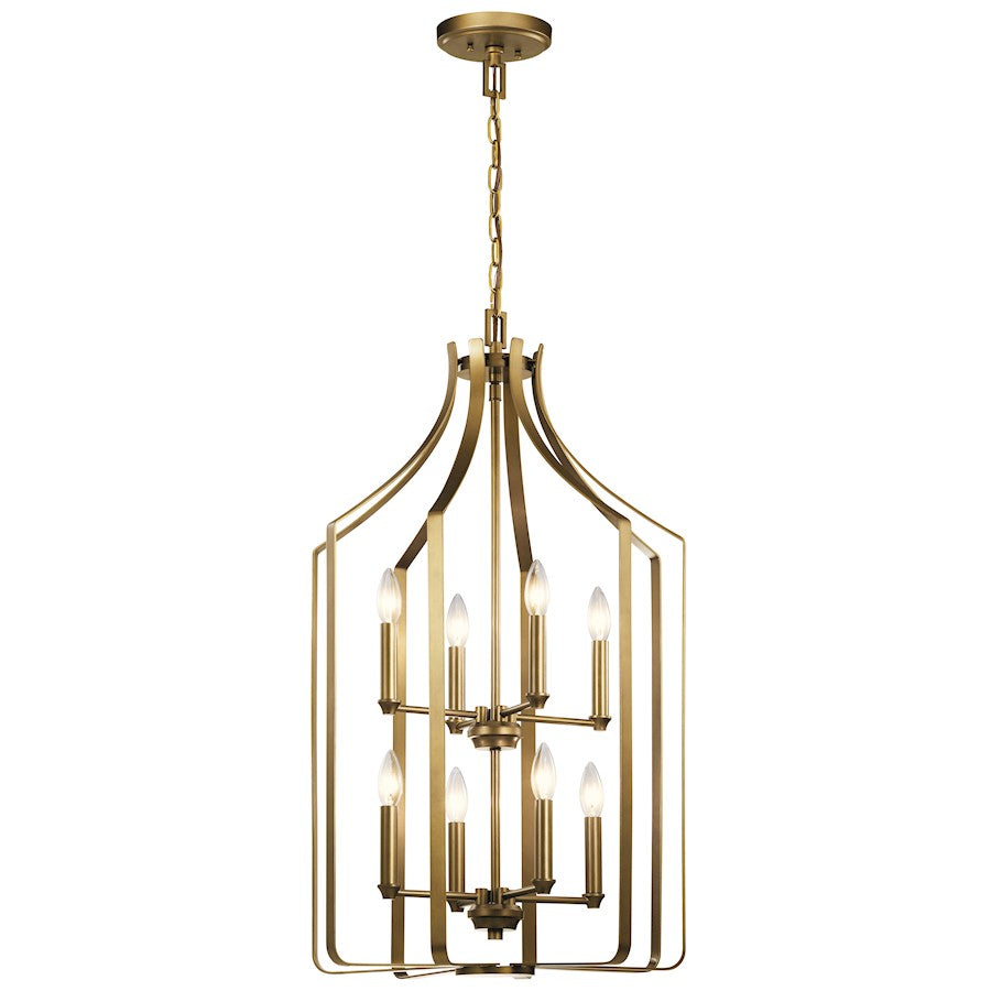 Kichler Morrigan 19" 8 Light Foyer Chandelier, Natural Bras - 42498NBR