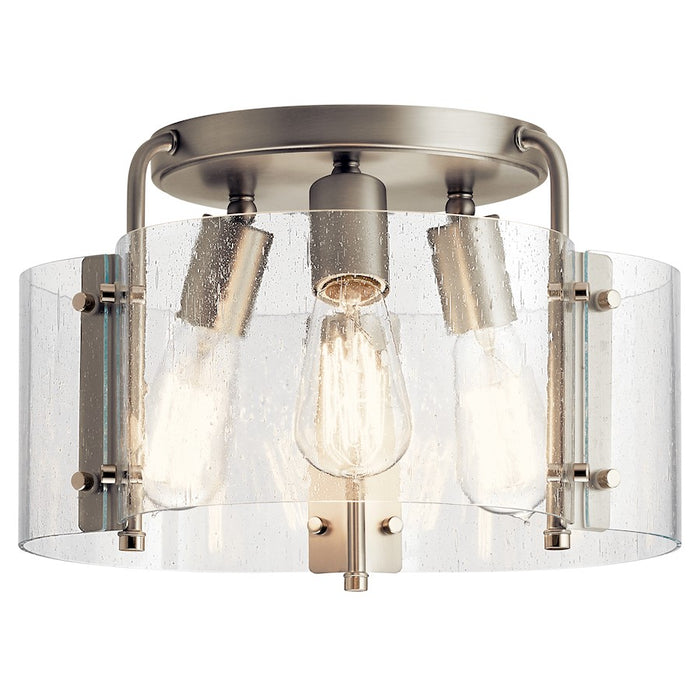 Kichler 3 Light Vintage Industrial Semi Flush Light