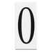 Kichler Outdoor Address Light Number 0 Panel, White Material - 4300