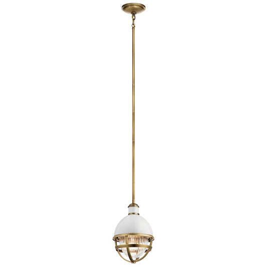 1 Light Mini Pendant, Natural Brass