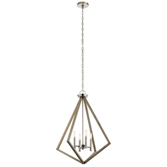 Chandelier, Distressed Antique Gray