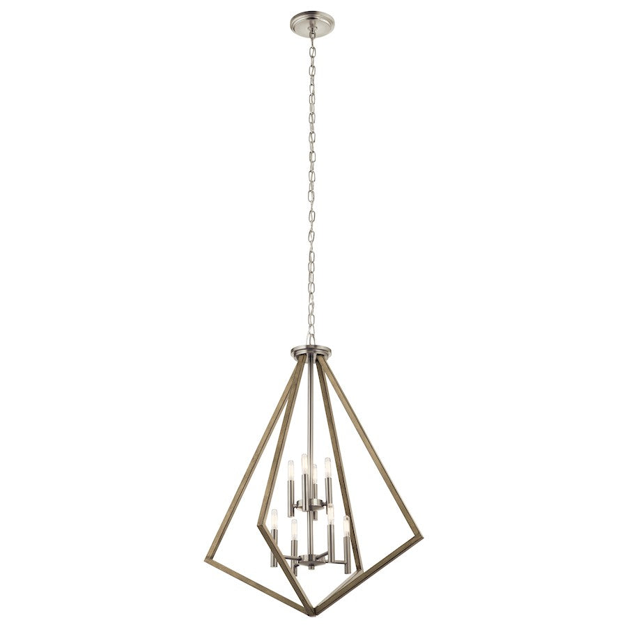 Chandelier, Distressed Antique Gray