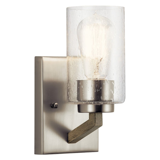 1 Light Wall Sconce, Distressed Antique Gray