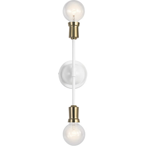 Kichler Armstrong 2 Light Wall Sconce, White - 43195WH