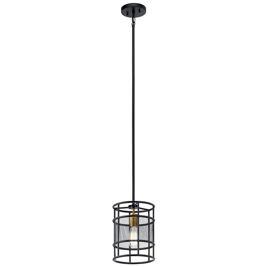 1 Light Mini Pendant, Black