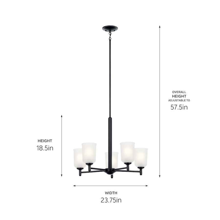 Shailene Chandelier, Black