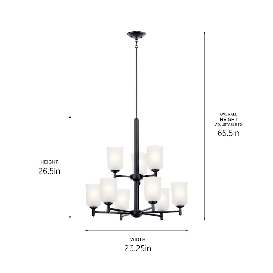 Shailene Chandelier, Black