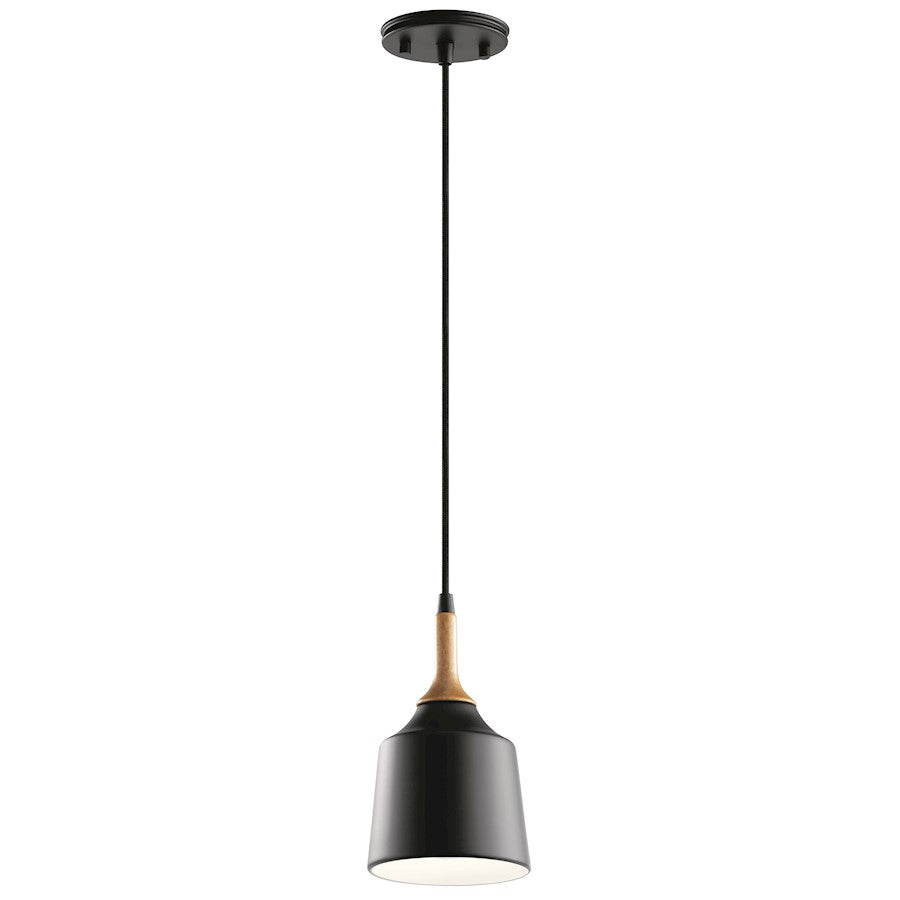 Kichler Danika 1 Light Mini Pendant, Black - 43682BK