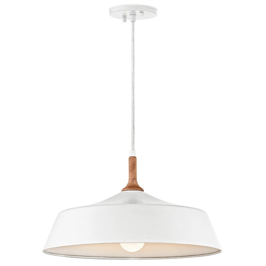 1 Light Pendant, White