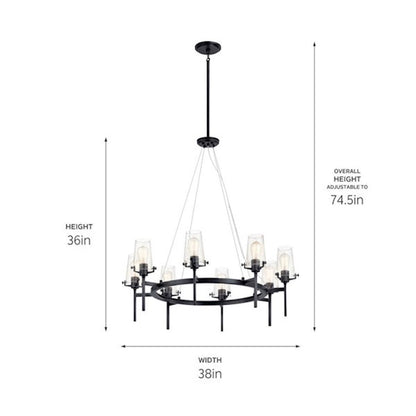 Alton Chandelier, Black