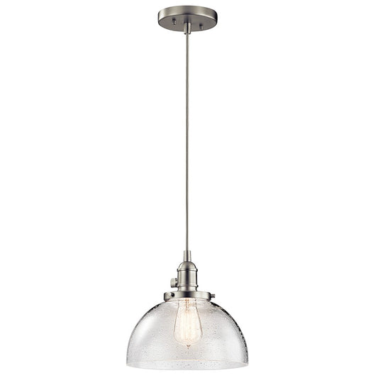 1 Light Mini Dome Pendant, Brushed Nickel