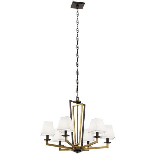 6 Light Soft Contemporary Chandelier