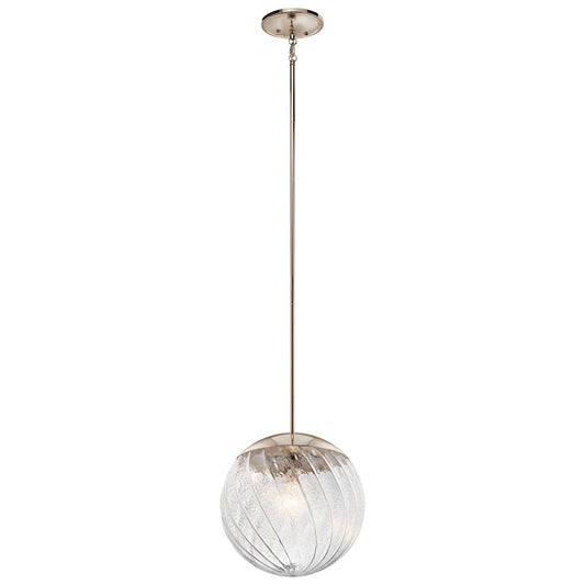 1 Light Pendant, Polished Nickel