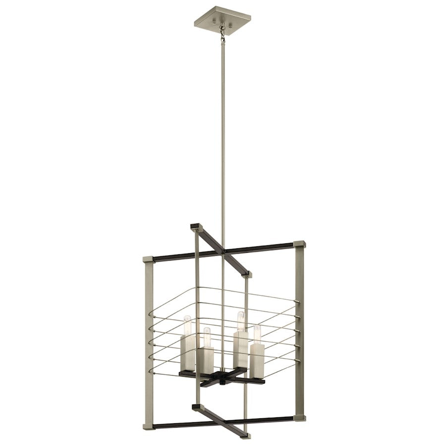 Kichler Lente 4 Light Foyer Pendant, Midnight Oak - 44251MOK