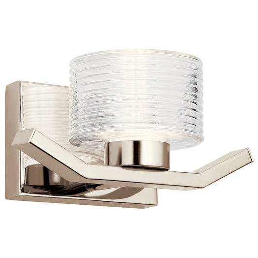 Lasus 1 Light LED Wall Sconce, Polished Nickel