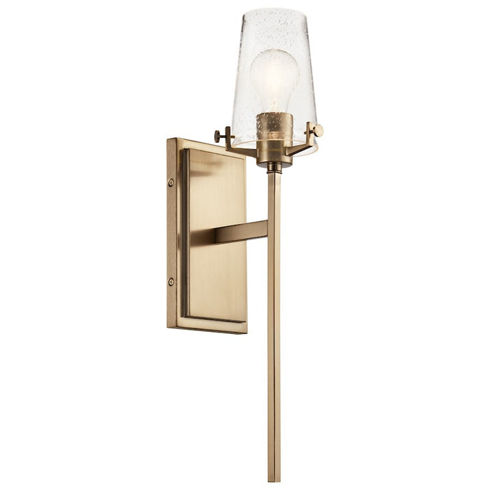 Kichler Alton 1 Light Wall Sconce, Champagne Bronze/Seeded - 45295CPZ