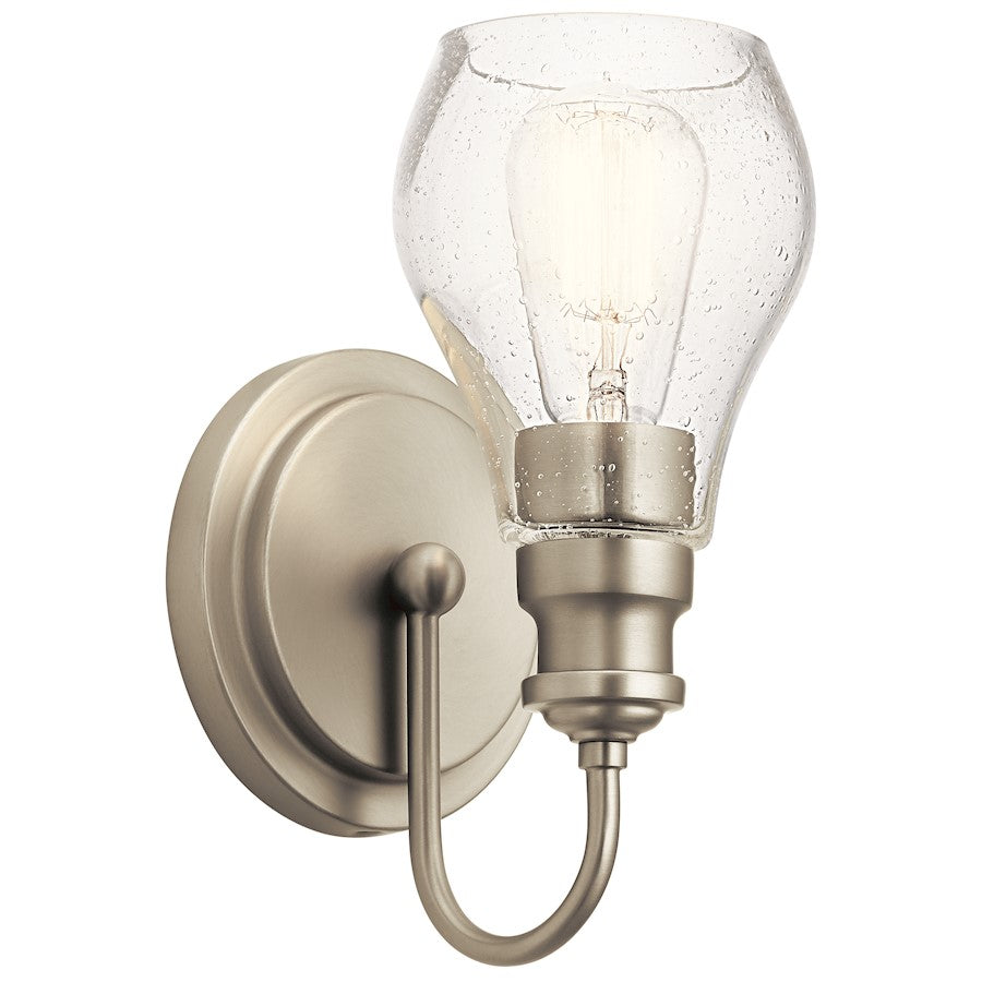 Kichler Greenbrier 1 Light Wall Sconce, Nickel - 45390NI