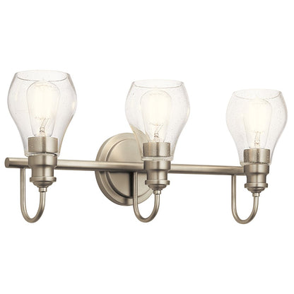 Kichler Greenbrier 3 Light Vanity Light, Nickel - 45392NI