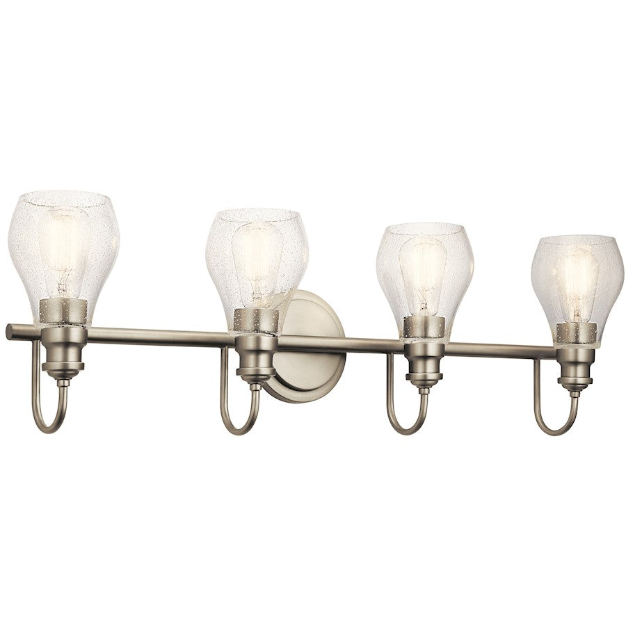 Kichler Greenbrier 4 Light Vanity Light, Nickel - 45393NI