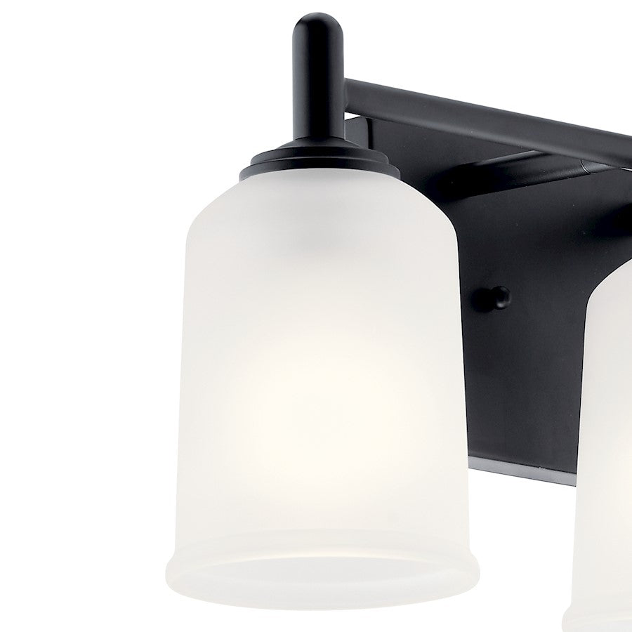 3 Light Bathroom Vanity Light, Black