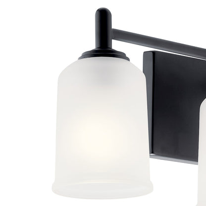 4 Light Bathroom Vanity Light, Black