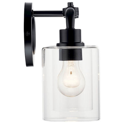 2 Light Bathroom Vanity Light, Black