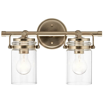 2 Light Bathroom Vanity Light, Champagne Bronze