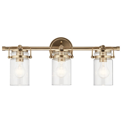 3 Light Bathroom Vanity Light, Champagne Bronze