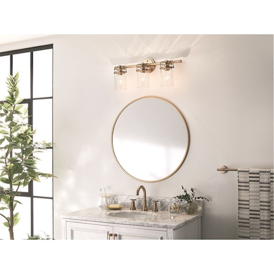 3 Light Bathroom Vanity Light, Champagne Bronze