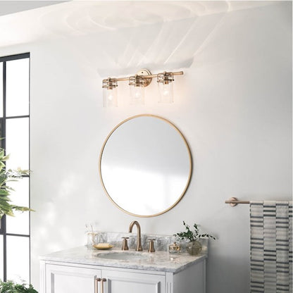 3 Light Bathroom Vanity Light, Champagne Bronze