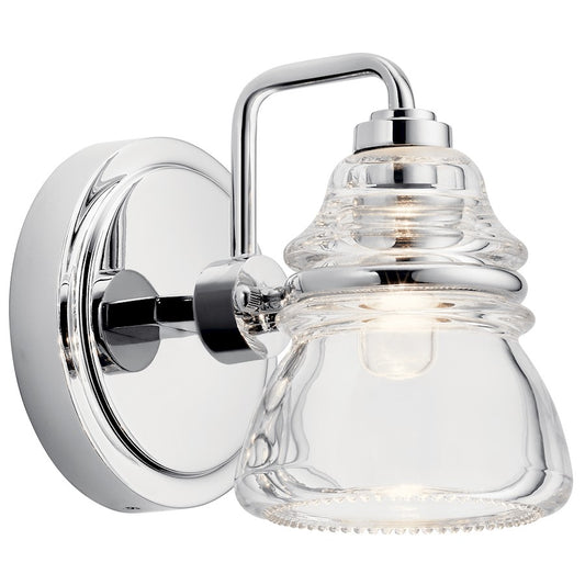 Talland 1 Light Wall Sconce, Chrome