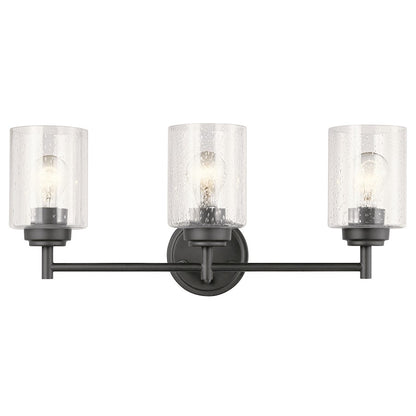 Kichler Winslow 3 Light Vanity Light, Black - 45886BK