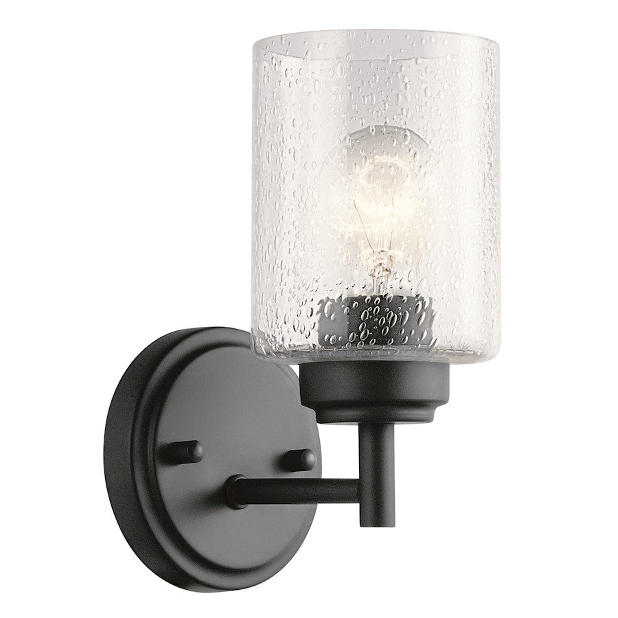 Kichler Winslow 1 Light Wall Sconce, Black - 45910BK