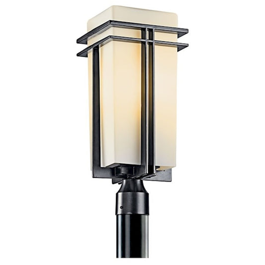 Kichler Tremillo 1 Light Outdoor Post Mount, Black - 49207BK