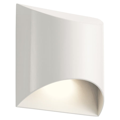 Kichler Wesley 1 Light LED Outdoor Wall Light Architectural, White - 49278WHLED
