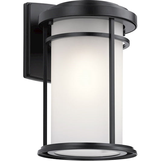 Kichler 1 Light Medium Outdoor Wall Light, Black - 49687BKL18