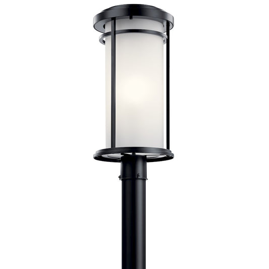 Kichler Toman 1 Light Outdoor Post Mount Light, Black