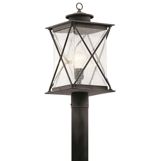 Kichler Argyle 1 Light Outdoor Post Light inWeathered Zinc - 49746WZC